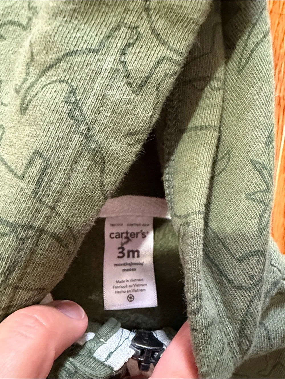 3M Green Dino Hoodie & Jogger Set